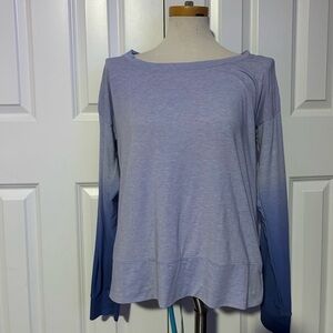 GAP Women's purple Ombre Long Sleeve Tee
